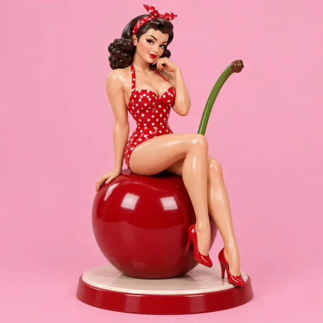 Cherry pin-up figure