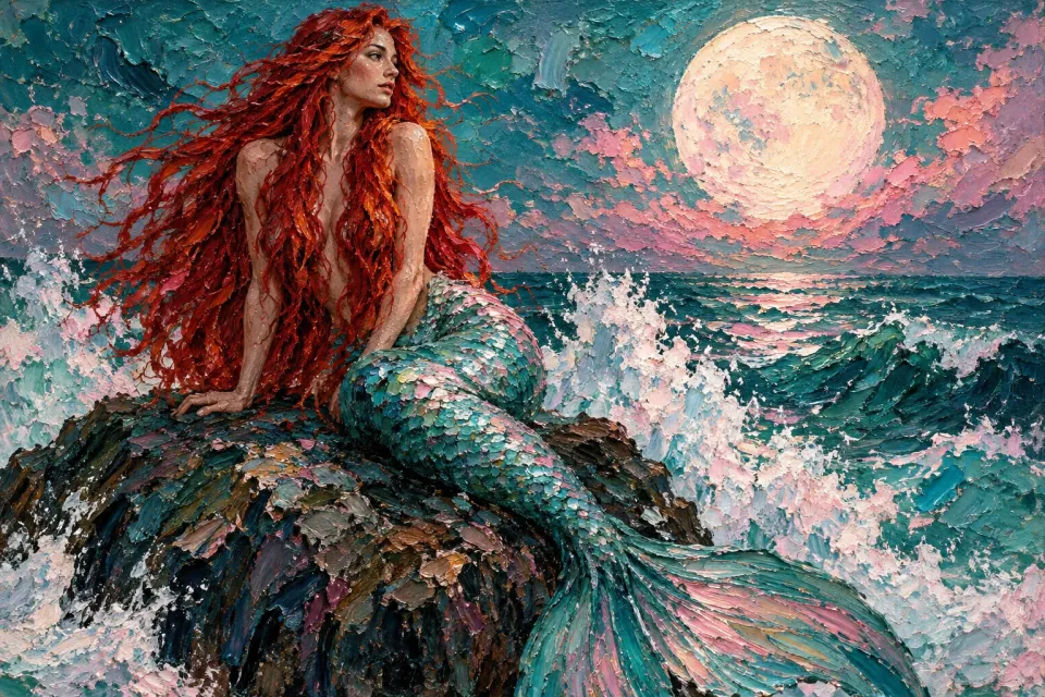 Mermaid by moonlight