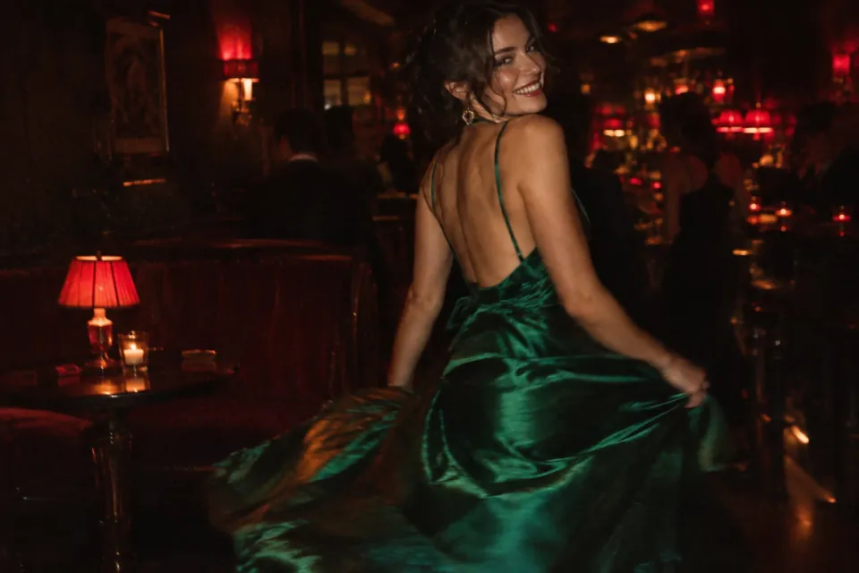 Dancing in emerald